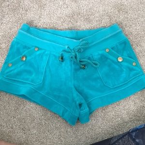 Juicy Couture velour lounge shorts